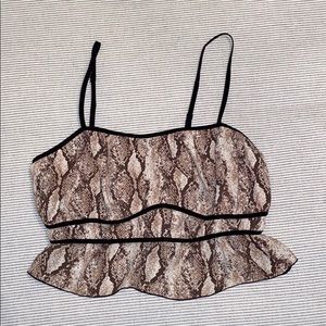 Forever 21 Snakeskin Tank Top